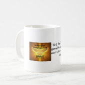 Sprachen durch die Weiß-Tasse 3:16 des Geistes | Kaffeetasse (Vorderseite Links)