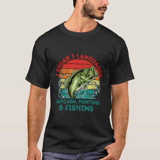 Sprachen Sarcasm Jagd Hobby Hunter Pas T-Shirt (Vorderseite)