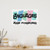 Sprachen sind für immer poster (Küche)