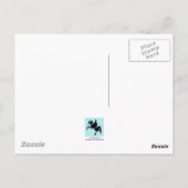 Sprachen zum Geburtstag Postkarte (Rückseite)