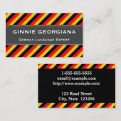 Sprachexperte Visitenkarte (Vorne/Hinten)