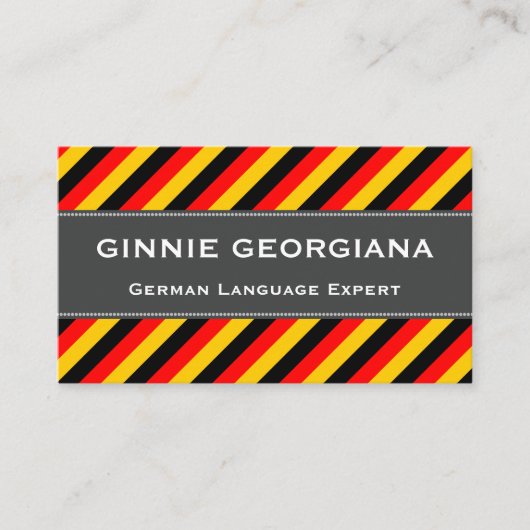 Sprachexperte Visitenkarte (Vorderseite)