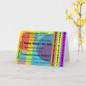 Sprachgeburtstag Karte (Gelbe Blume)