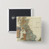 Sprachkarte der Britischen Inseln Button (Vorne & Hinten)