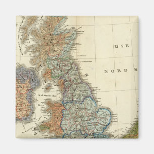 Sprachkarte der Britischen Inseln Magnet