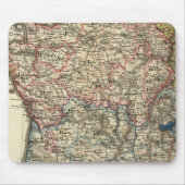 Sprachkarte Frankreichs Mousepad (Vorne)