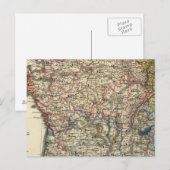 Sprachkarte Frankreichs Postkarte (Vorne/Hinten)