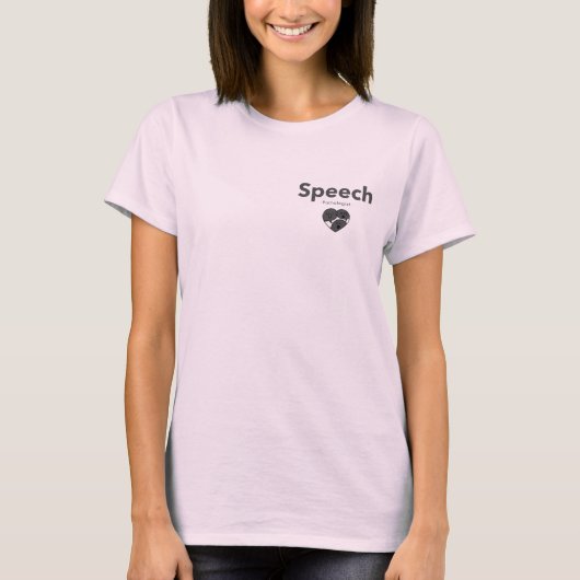 Sprachkomversationsherz T-Shirt (Vorderseite)