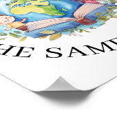 Sprachlehrer Bilingual Children Poster (Ecke)