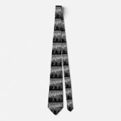 Sprachlehrer Blackboard Chalk Necktie Krawatte (Vorderseite)