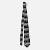 Sprachlehrer Blackboard Chalk Necktie Krawatte (Rückseite)