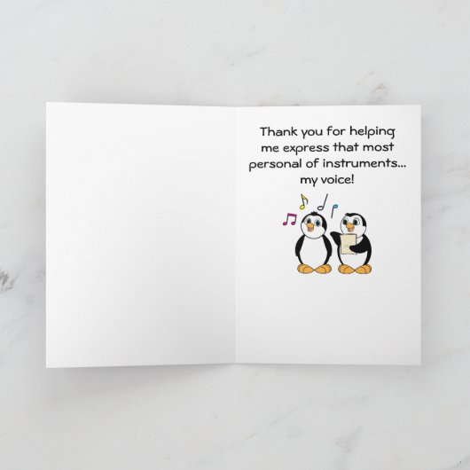 Sprachlehrer Danke Karte (Innenseite)