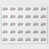 Sprachlehrer präsentieren Ideen Geschenkpapier (Flach)