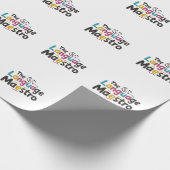 Sprachlehrer präsentieren Ideen Geschenkpapier (Ecke)