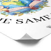 Sprachlehrer Zweisprachige Immersionsschule Poster (Ecke)