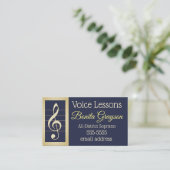 Sprachlektionen Visitenkarte (Stehend Vorderseite)