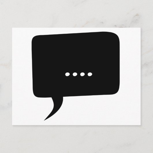 sprachlos! Funny Postcard Postkarte (Vorderseite)