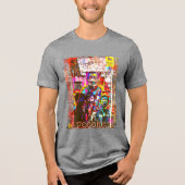 sprachlos Tri-Blend shirt (Vorderseite)