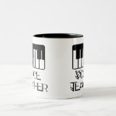 Sprachmusik-Lehrer-Geschenk Zweifarbige Tasse (Mittel)