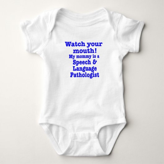 Sprachpathologe Baby Strampler (Vorderseite)