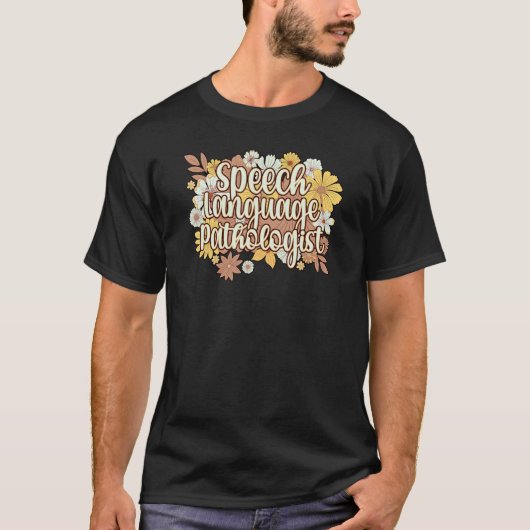 Sprachpathologe-Blume T-Shirt (Vorderseite)