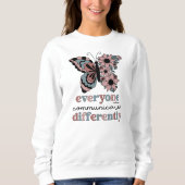Sprachpathologe Butterfly Personalisiert Sweatshirt (Vorderseite)