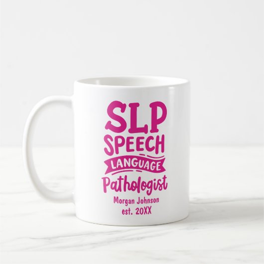 Sprachpathologe Grad Geschenk Kaffeetasse (Links)