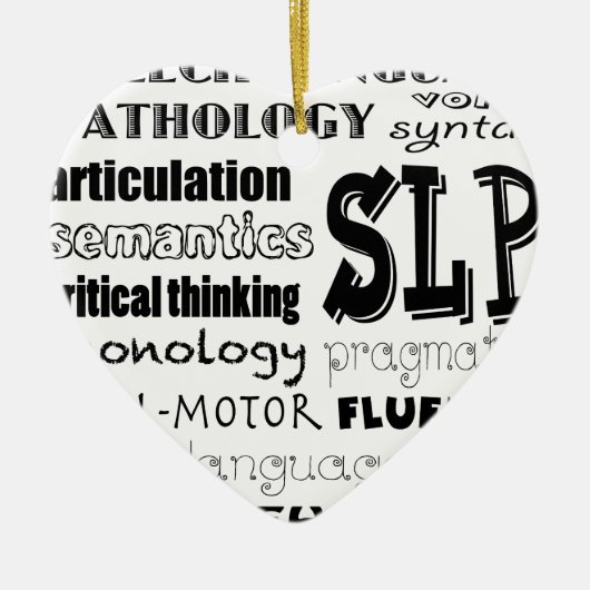 Sprachpathologe Keramikornament (Vorne)