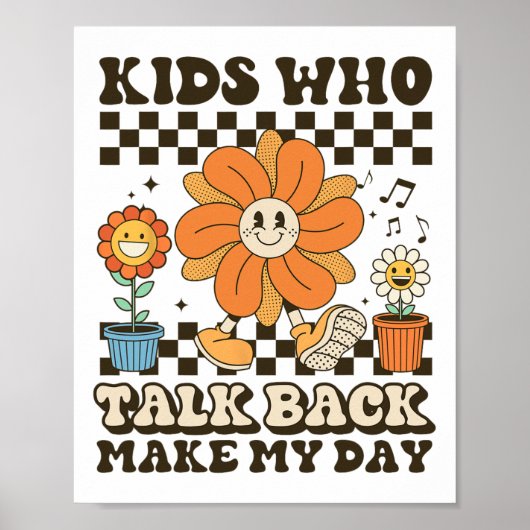 Sprachpathologe Kinder, die über Byck Mak sprechen Poster (Vorne)