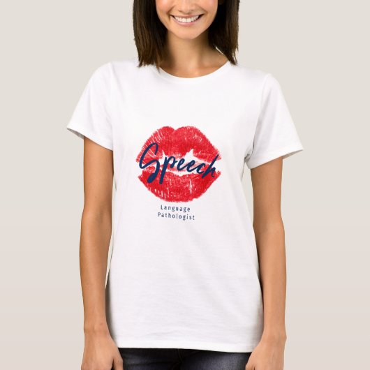 Sprachpathologe Kiss T - Shirt (Vorderseite)