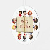 Sprachpathologe, Lehrer Kinderarbeiter Ornament Aus Metall (Vorderseite links)