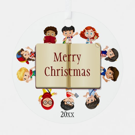 Sprachpathologe, Lehrer Kinderarbeiter Ornament Aus Metall (Vorderseite)