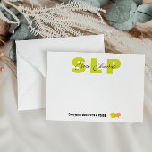 Sprachpathologe Mitteilungskarte