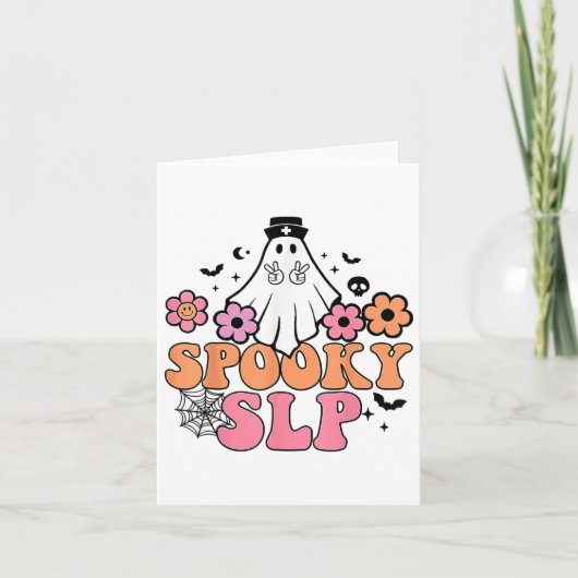 Sprachpathologe Niedlich Ghost Karte (Vorderseite)