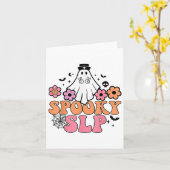 Sprachpathologe Niedlich Ghost Karte (Gelbe Blume)