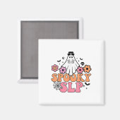 Sprachpathologe Niedlich Ghost Magnet (Vorderseite/Rückseite)