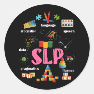 Sprachpathologe Pädiatrische Praxisbereiche Runder Aufkleber