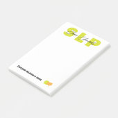 Sprachpathologe Post-it Klebezettel (angewinkelt)