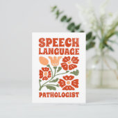 Sprachpathologe Postkarte (Stehend Vorderseite)