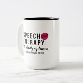 Sprachpathologe (Privatpraxis) Zweifarbige Tasse (Vorderseite Links)