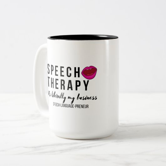 Sprachpathologe (Privatpraxis) Zweifarbige Tasse (Vorderseite Links)