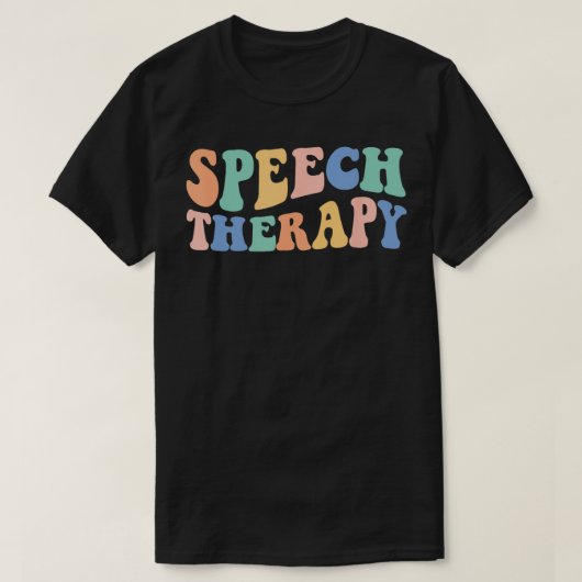 Sprachpathologe Rainbow Speech Therapy T-Shirt (Design vorne)