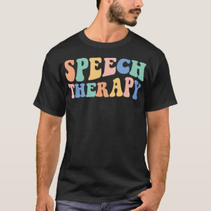 Sprachpathologe Rainbow Speech Therapy T-Shirt