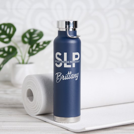 Sprachpathologe SLP Custom Trinkflasche (Yoga)