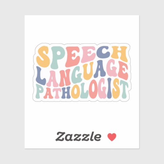 Sprachpathologe SLP-Geschenke Aufkleber (Blatt)