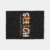 Sprachpathologe Slp Pumpkin Fall Danke Fleecedecke (Vorderseite (Horizontal))