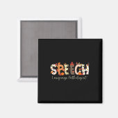 Sprachpathologe Slp Pumpkin Fall Danke Magnet (Vorderseite/Rückseite)