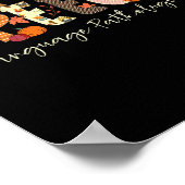 Sprachpathologe Slp Pumpkin Fall Danke Poster (Ecke)