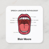 Sprachpathologe SLP Quadratische Visitenkarte (Vorderseite)
