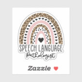 Sprachpathologe SLP Rainbow Aufkleber (Blatt)